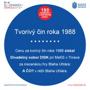 Zaujímavosť o ochotníckom divadle č. 113