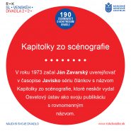 Zaujímavosť o ochotníckom divadle č. 170