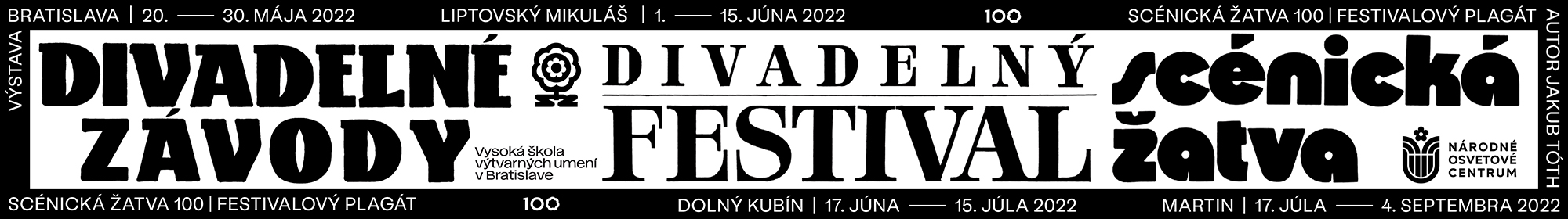 baner Výstava Scénická žatva 100 | Festivalový plagát