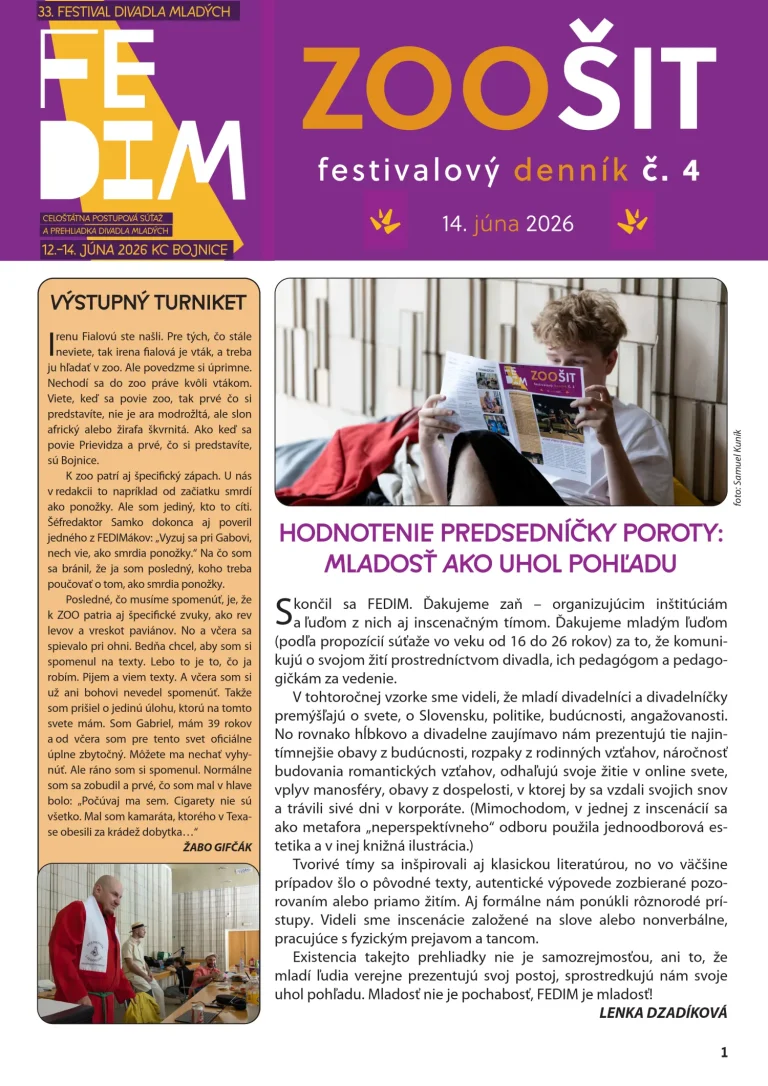 FEDIM 2026 festivalový denník 4, náhľad